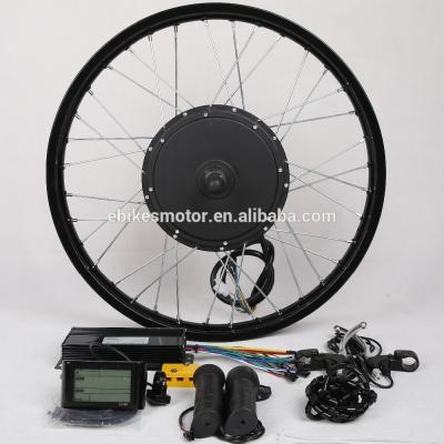 China High speed !electric bicycle front / rear wheel 48v 1500w brushless hub motor ebike conversion kit for sale