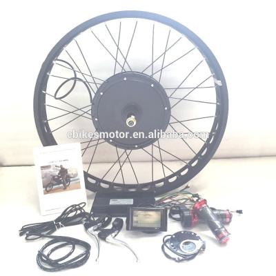 China Kit de motor elétrico de rodas traseiras para bicicleta com ecrã LCD à venda