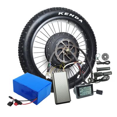 China Strong power motorcycle electric conversion kit  bafang part e bike battery case cheap price 3000w hub motor kit 72v for sale