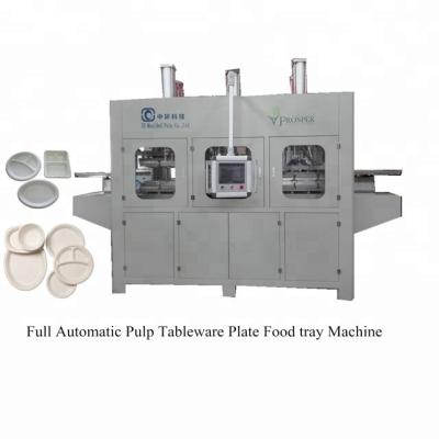 China Fiber Moulding  Pulp Food Container Thermoforming Machine 2000pcs/day for sale