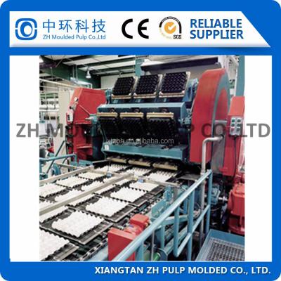 China Máquina de gran producción de bandejas de pulpa de huevo de 100kw de moldeo rotativo totalmente automático en venta
