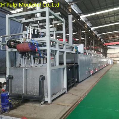China Máquina de moldeado de cajas de huevos rotativas 300KW Control de presión del recipiente de moldeo de papel en venta
