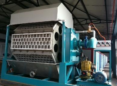 China Carton Press Egg Plate Making Machine 10 Cells Recyclable Large Output for sale