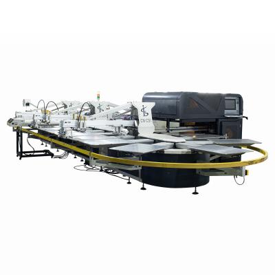 China Flat Screen Digital Textile Printing Machine Garment Velvet Oval 3.4kw for sale
