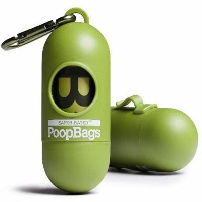 China Biodegradable Pet Waste Bags With Dispenser , PLA Compostable Dog Poop Bags for sale