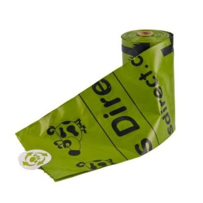 China PLA Biodegradable Poop Bags Pet Dog Use With Dispenser Custom Logo Available for sale