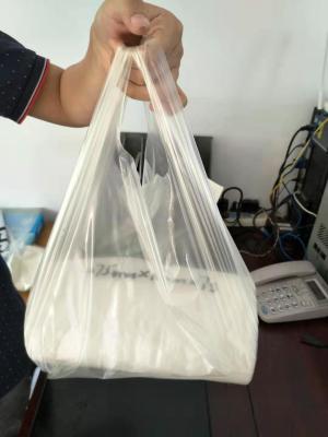 China Custom Plastic PVA Water Soluble 100% Biodegradable Medical Shopping Bags for sale
