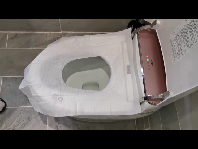 water soluble degradable disposable composite toilet mat