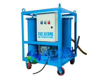 China Small Portable Oil Filtration and Purification Machine with Frame Structure and Lifting Holes for sale