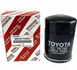 China Black OEM  TOYOTA 90915-TD004 Car Oil Filters  Eco Friendly for sale