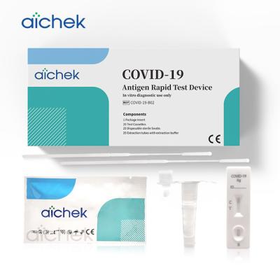 Chine 25T essai minute d'antigène du kit 15 rapides nasopharyngaux d'essai de l'écouvillon COVID19 à vendre