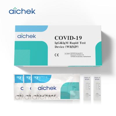 Chine Ci d'exactitude de Kit Rtk Antibody Test Kit 95% d'essai de COVID 19 IgM IgG à vendre