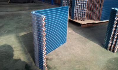 China Azul condensador de aletas de Tubo de cobre en venta