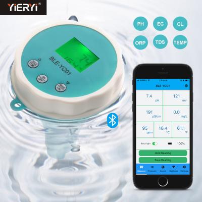 China Medidor residual do verificador do cloro do pH do detector da qualidade de água da piscina à venda