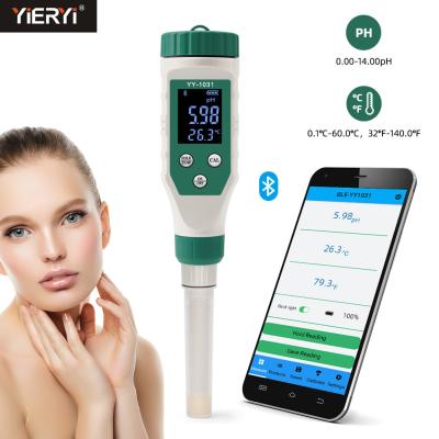 China Smart Acidity Tester Bluetooth Skin PH Meter For Paper Fabric Leather Industry for sale