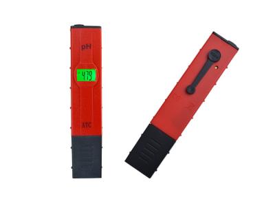 China Red Pen Type Digital PH Meter Lightweight With Backlight Temperature Compensation for sale