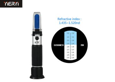 China 1.435-1.520Nd Optical Refractometer For Oil Testing , Hand Held Brix Refractometer for sale