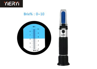 China Portable Specific Gravity ATC Portable Refractometer For Sugar Related Liquids for sale