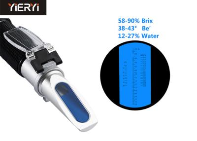 China Portable Digital Honey Refractometer Temperature Correction 58-90% Brix for sale