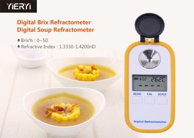 China 0-50% Brix Refractive Index Refractometer For Sugar In Wine Concentration for sale