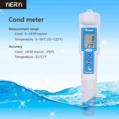 China yieryi New last Come Conductivity Meter Portable CT3031 Pen Type Digital Waterproof Conductance Pen Cond Tester en venta