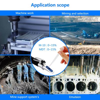 Cina Rifrattometri tenuti in mano/rifrattometro del tester di concentrazione dell'emulsione peso specifico in vendita
