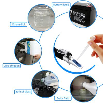 China Detector portátil da concentração do ponto de gelo da ferramenta do glicol de etileno do Refractometer do anticongelante do ATC à venda
