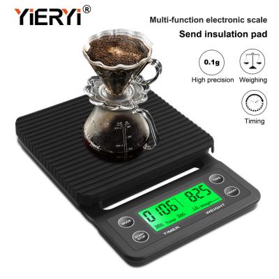 China 19.5cm Long ABS LCD Pocket Coffee Weighing Scale for sale