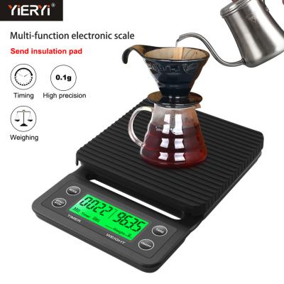 China Hand Washed AAA Battery LCD Household Coffee Weighing Scale for sale