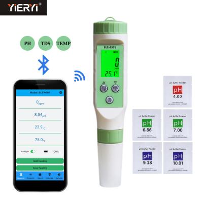 China El medidor de pH multifuncional LCD de Bluetooth exhibe el probador del Tds del agua en venta