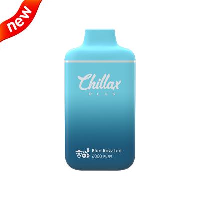 China Electronic 6000 Puffs Long Lasting Disposable Vape Blue Razz Ice for sale
