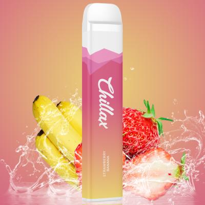 China Strawberry Banana 1500 Puffs Disposable Flavoured Vape 5ml Capacity for sale