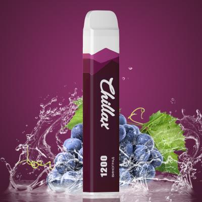China Chillax 1200 puffs 4ml Draw Activated Pods Vape Grape Ice Flavored for sale