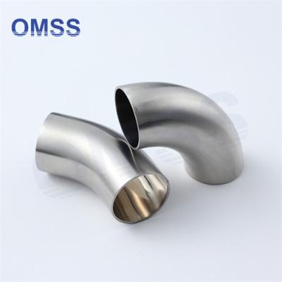 China 2 Inch Sanitary Fittings Stainless Steel SS316L SS304 3A 90 Degree Elbow for sale