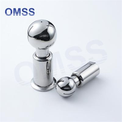 China Tri Clamp Spray Ball High Pressure Stainless Steel Fixed Rotary Spray Head Cleaning Ball for sale