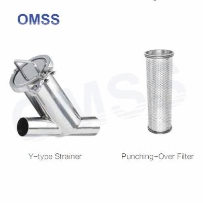 China Tri Clamp Sanitair Filter roestvrij staal Y-type zeefmachine voor waterbehandeling Te koop
