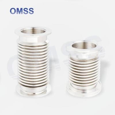 China CF25 Vacuum Fittings Stainless Steel CF Compressible Bellow Connections for sale