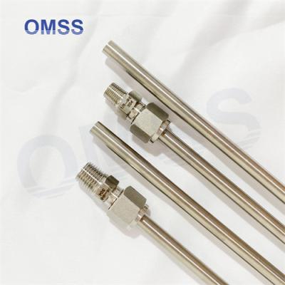 China 316L EP Fittings Ultra clean pipe fittings 1mm Stainless Steel Capillary Tube With Thread Male Or Female for sale