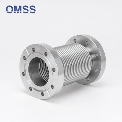China CF100 Stainless Steel KF Vacuum Flexible Bellows With ISO KF CF Flange for sale