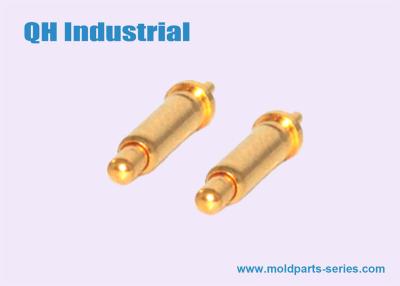 China OEM ODM 10uin 20uin Gold Plating Brass Cellphone Mobile Phone Battery Connector Spring Load Pogo Pin for sale