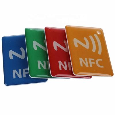China Free Sample Pre-Printed Nfc Sticker Tag Rfid Tracking Chip Tag Sticker With N-Tag216 Chip for sale