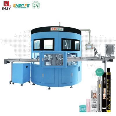 China 3 Colors Automatic Servo Screen Printing Machine For Eyebrow Pencil Tube Barrel for sale
