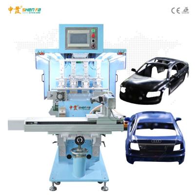 China 10 Pcs/Min Servo Semi Automatic Pad Printing Machine For Car Model Toy for sale