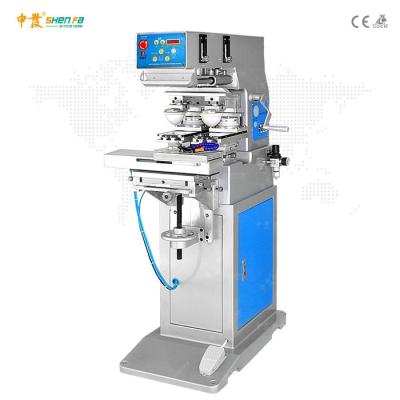 China 2 Colors 90mm Ink Cups Pad Printing Machine With Lifted Head Model for sale