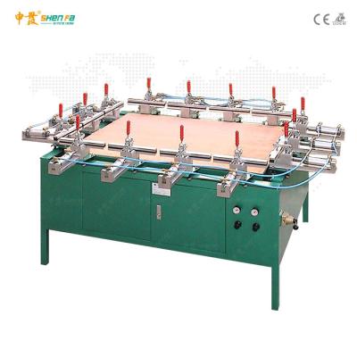 China Aluminium Alloy 30N/CM Pneumatic Automatic Screen Stretching Machine for sale