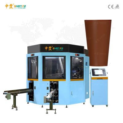 China impresora auto de la pantalla de seda de la forma irregular 35kw para la taza del cono en venta
