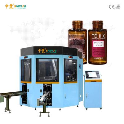 China Full Servo 3-color Silk Screen Printing Machine With Vision Camera Orientation For Round Bottle SF-MP310 for sale