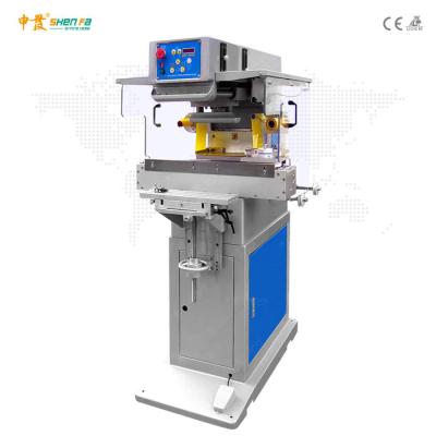 China Horizontal Ink Cup Scraping Semi Automatic Pad Printing Machine for sale