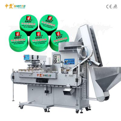 China 130 pcs/min Caps Pad Printer Four Color Auto Pad Printing Machine for sale