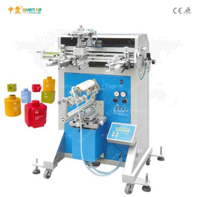 China 120x250mm Plastic Plastic Bottle Screen Printing Machine Semi Automatic Screen Printer for sale